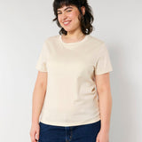 T-Shirt Frauen - Medium Fit - zum Selbstfärben (gebeizt)