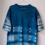 Indigo Shibori — T-Shirt färben