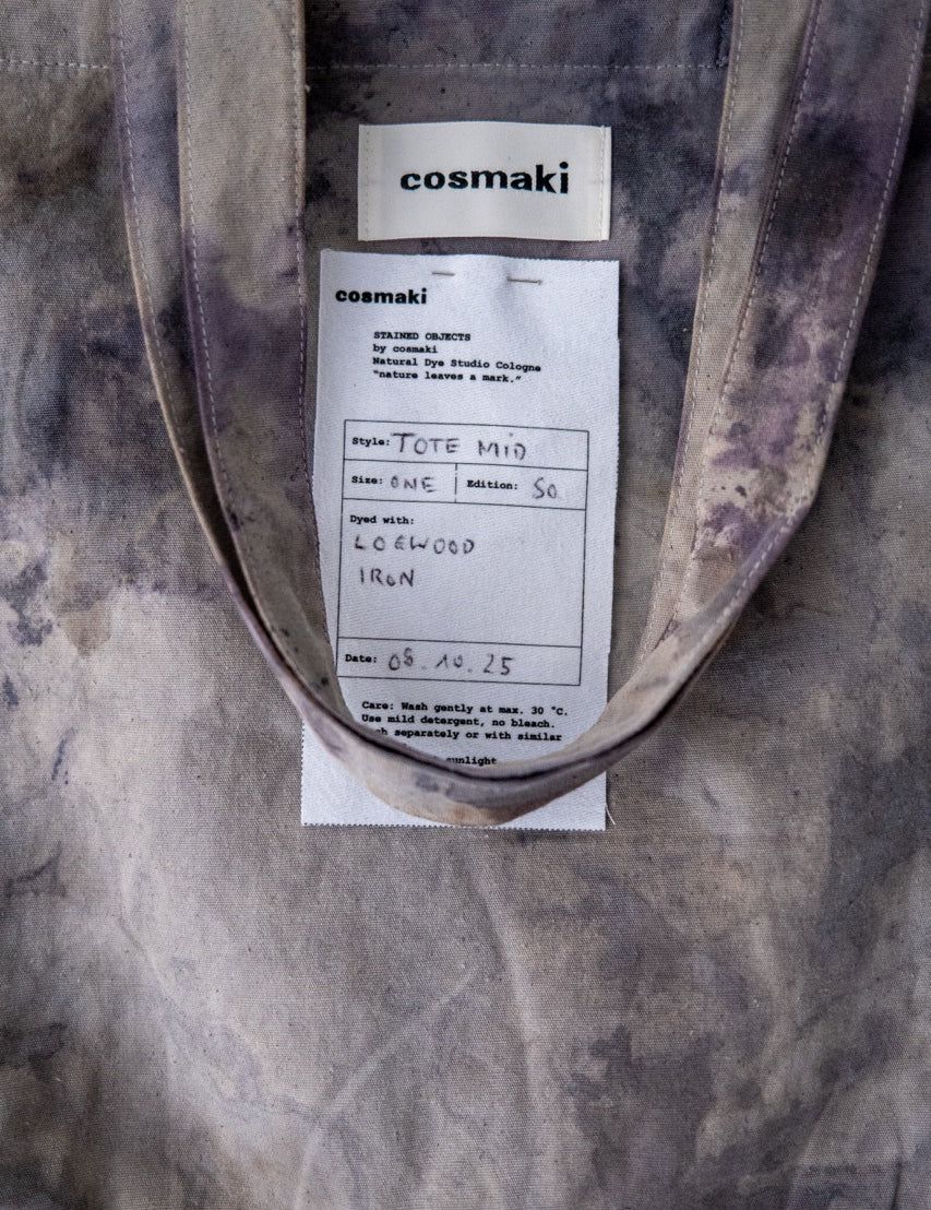 Mid Tote-Bag · Stain-Dye · Blauholz / Eisen
