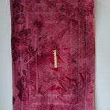 Badematte · Stain-Dye · Lac Dye / Soda · Neon-Stickerei