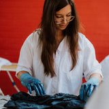 Indigo im kleinen Kreis — Shibori